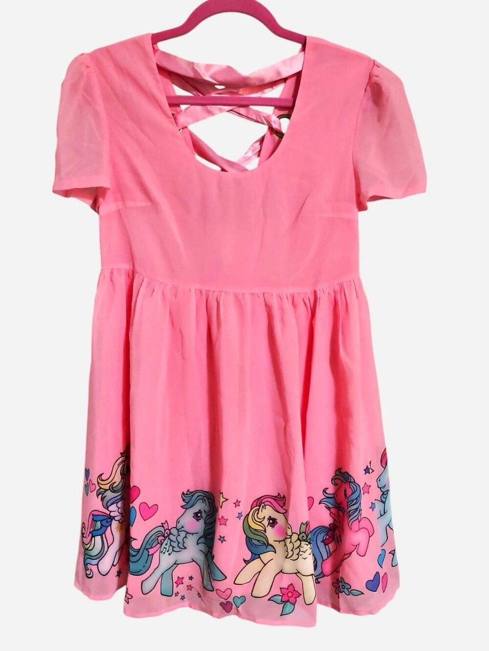 Dolls Kill x My Little Pony Pinkie Pie Sugar Rush pink dress Size S
